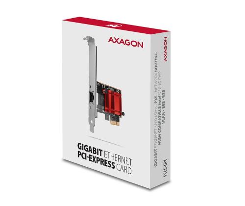 NET CARD PCIE 1GBE 1PORT/SP&LP PCEE-GIX AXAGON