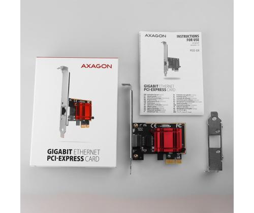 NET CARD PCIE 1GBE 1PORT/SP&LP PCEE-GIX AXAGON