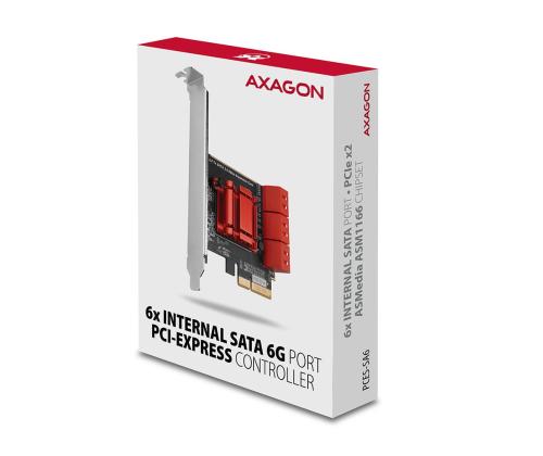 SSD ACC I/O CONTROLLER PCIE/6XSATA 6G PCES-SA6 AXAGON