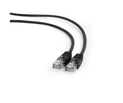 PATCH CABLE CAT5E UTP 0.25M/BLACK PP12-0.25M/BK GEMBIRD