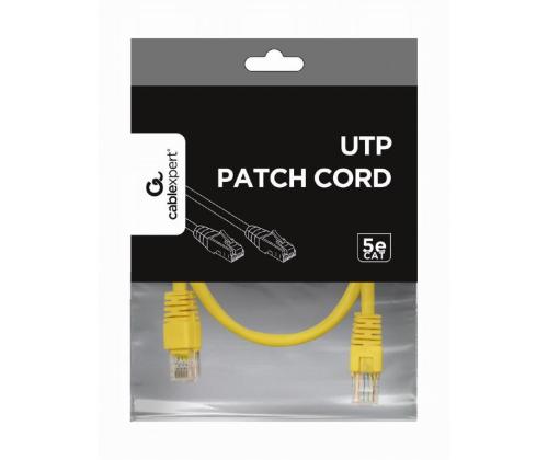 PATCH CABLE CAT5E UTP 0.25M/YELLOW PP12-0.25M/Y GEMBIRD