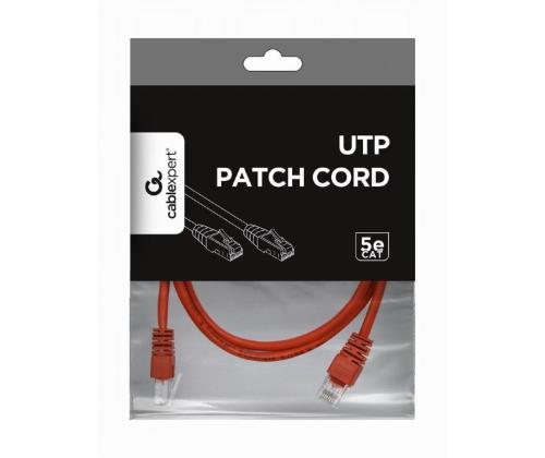 PATCH CABLE CAT5E UTP 2M/RED PP12-2M/R GEMBIRD