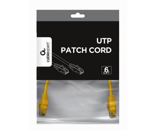PATCH CABLE CAT6 UTP 0.25M/YELLOW PP6U-0.25M/Y GEMBIRD