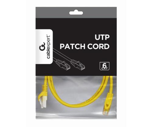 PATCH CABLE CAT6 UTP 1M/YELLOW PP6U-1M/Y GEMBIRD