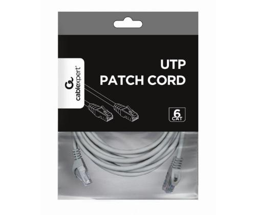 PATCH CABLE CAT6 UTP 5M/GREY PP6U-5M GEMBIRD