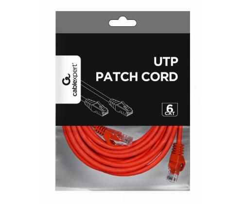 PATCH CABLE CAT6 UTP 5M/RED PP6U-5M/R GEMBIRD