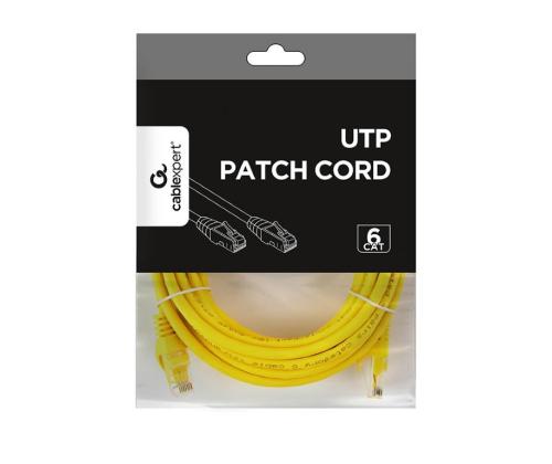 PATCH CABLE CAT6 UTP 5M/YELLOW PP6U-5M/Y GEMBIRD
