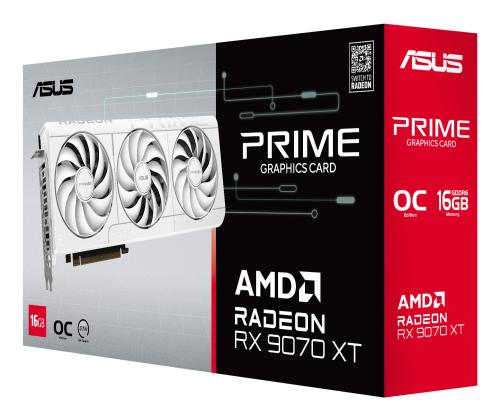 VGA PCIE16 RX9070XT 16GB GDDR6/PRIME-RX9070XT-O16G-WH ASUS