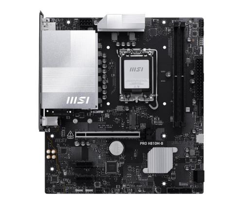 Mainboard MSI Intel H810 LGA1851 Micro-ATX Memory DDR5 Memory slots 2 PROH810M-B
