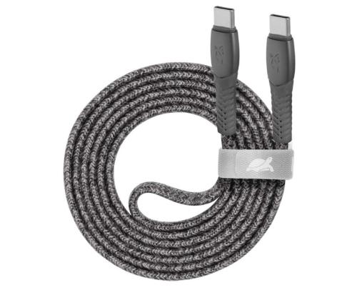 CABLE USB-C TO USB-C 1.2M/GREY PS6105 GR12 RIVACASE