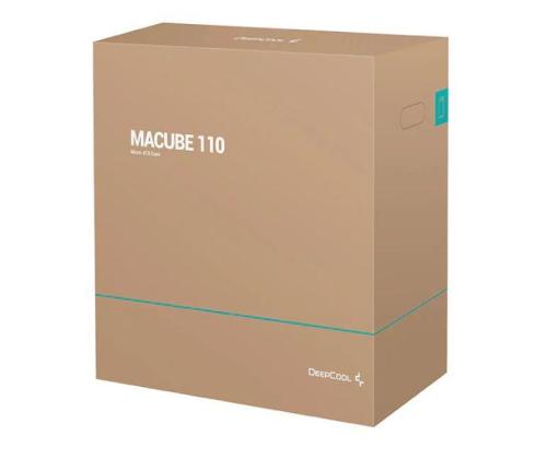 Case DEEPCOOL MACUBE 110 MiniTower Case product features Transparent panel Not included R...