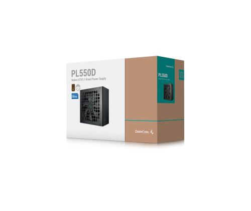 Power Supply DEEPCOOL PL550D ATX 3.1 550 Watts Efficiency 80 PLUS BRONZE MTBF 100000 hours R...