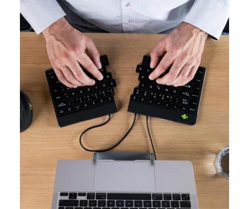 KEYBOARD SPLIT BREAK V2 ENG/BLACK RGOSP-USWIBL R-GO TOOLS