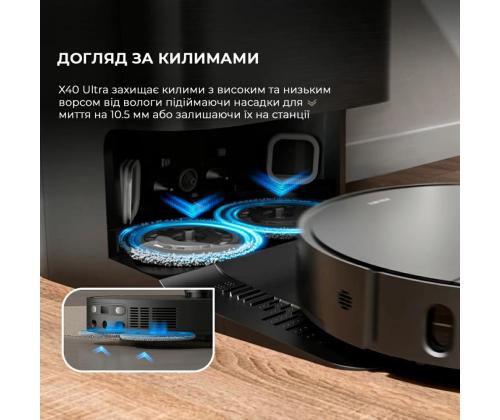 VACUUM CLEANER ROBOT X40 ULTRA/BK COMP RLX63CE-2-BK DREAME