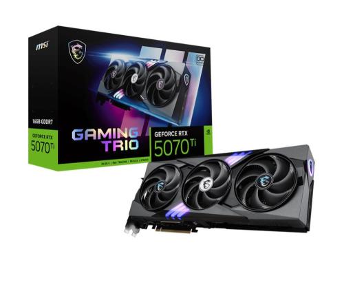 Graphics Card MSI NVIDIA GeForce RTX 5070 Ti 16 GB GDDR7 256 bit PCIE 5.0 16x Dual Slot Fansink...