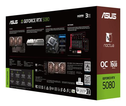 Graphics Card ASUS NVIDIA GeForce RTX 5080 16 GB GDDR7 256 bit PCI Express 5.0 Active RTX5080...