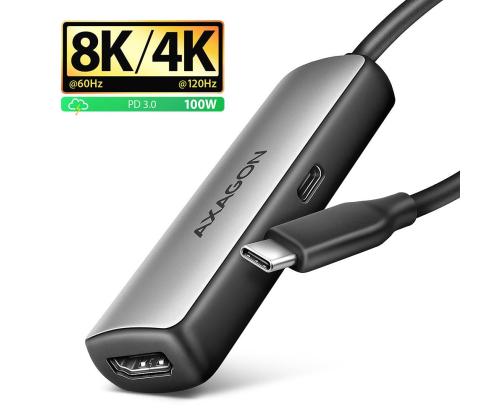 I/O ADAPTER USB-C TO HDMI/0.16M RVC-HI8KPD AXAGON