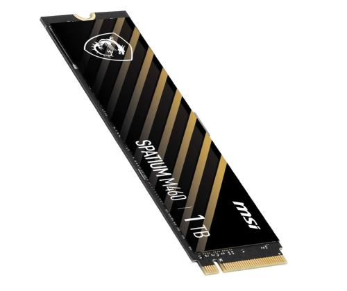 SSD MSI SPATIUM M460 1TB M.2 PCIE NVMe 3D NAND Write speed 4500 MBytes/sec Read speed 5000 MBytes...