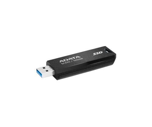 External SSD ADATA SC610 500GB USB 3.2 Write speed 500 MBytes/sec Read speed 550 MBytes/sec SC610...