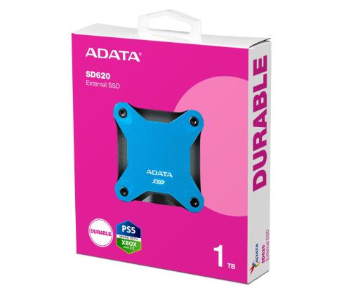 External SSD ADATA SD620 1TB USB 3.2 Write speed 460 MBytes/sec Read speed 520 MBytes/sec SD620...