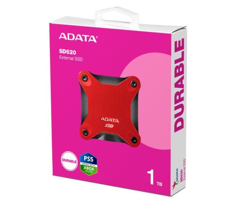 External SSD ADATA SD620 1TB USB 3.2 Write speed 460 MBytes/sec Read speed 520 MBytes/sec SD620...
