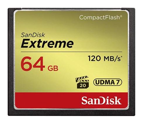 MEMORY COMPACT FLASH 64GB/SDCFXSB-064G-G46 SANDISK