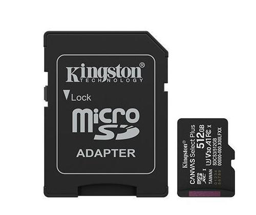 MEMORY MICRO SDXC 512GB UHS-I/W/ADAPTER SDCS3/512GB KINGSTON