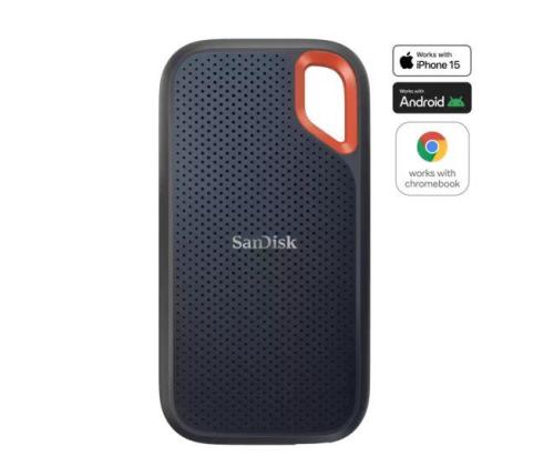External SSD SANDISK Extreme 8TB USB-C Write speed 1000 MBytes/sec Read speed 1050 MBytes/sec...