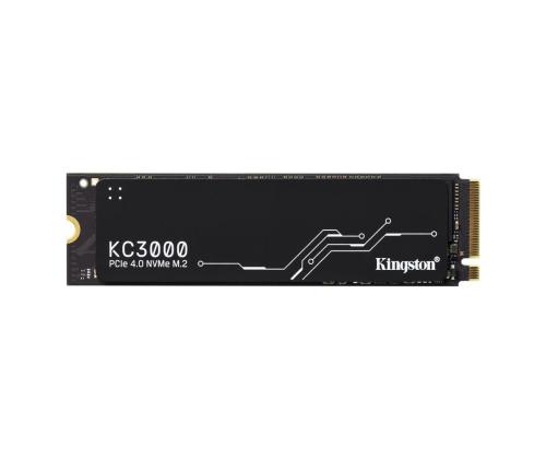 SSD KINGSTON KC3000 512GB M.2 NVMe 3D TLC Write speed 3900 MBytes/sec Read speed 7000 MBytes/sec...