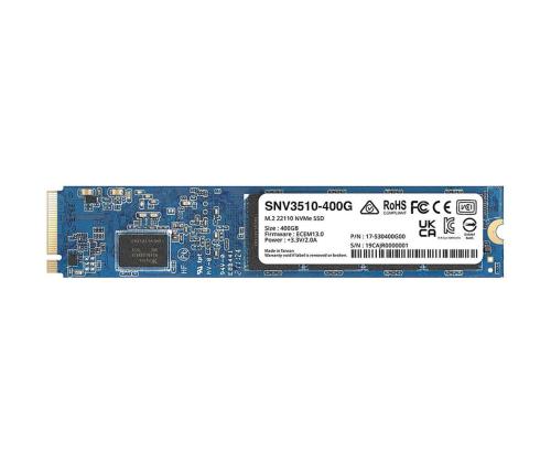 SSD SYNOLOGY 400GB M.2 PCIE NVMe Write speed 750 MBytes/sec Read speed 3000 MBytes/sec TBW 491 TB...