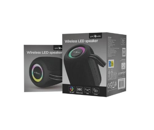 Portable Speaker GEMBIRD Black Portable/Wireless Bluetooth SPK-BT-LED-05-BK