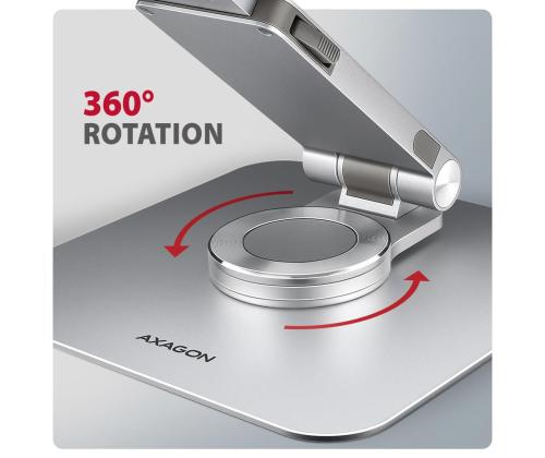 NB ACC STAND 10-17" ROTATING/ALUMINUM STND-LR AXAGON