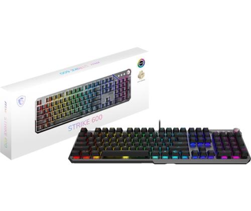 KEYBOARD GAMING BLACK US/STRIKE 600 SILENT MSI