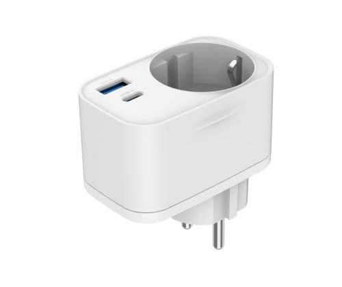 CHARGER USB UNIVERSAL 20W WHT/2P AC TA-ACPDQC20-01-W GEMBIRD