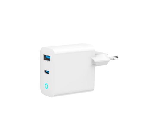 CHARGER USB 45W 2PORT GAN/TA-UC-PDQC45L-W-01 GEMBIRD