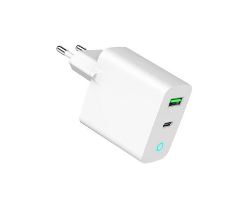 CHARGER USB 20W 2PORT/TA-UC-PDQC20L-W-01 GEMBIRD