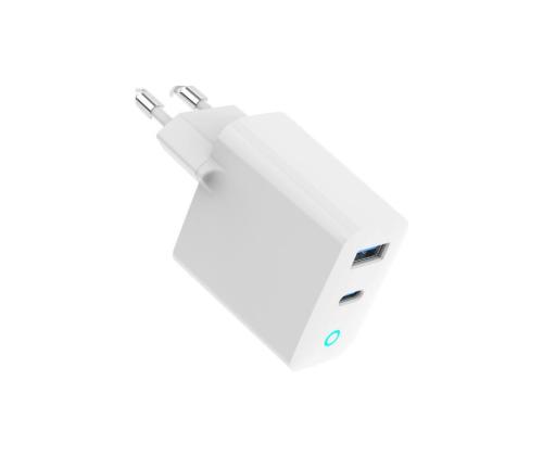 CHARGER USB 45W 2PORT GAN/TA-UC-PDQC45L-W-01 GEMBIRD