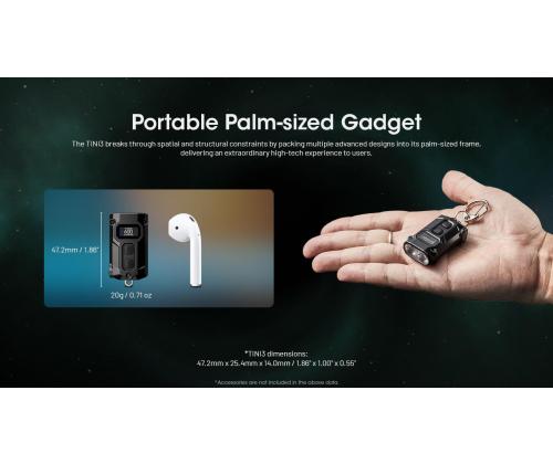 FLASHLIGHT T SERIES 600 LUMENS/TINI3 NITECORE