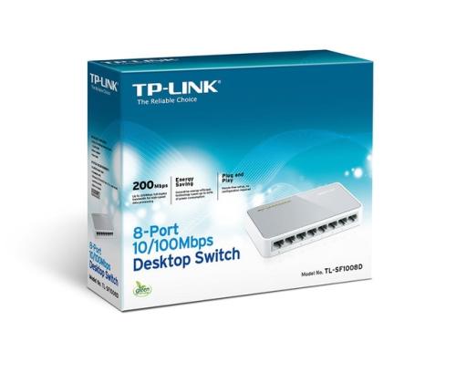 Switch TP-LINK 8x10Base-T / 100Base-TX TL-SF1008D