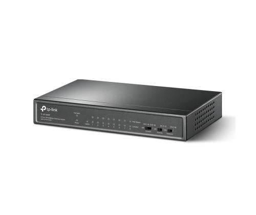 Switch TP-LINK Desktop/pedestal 9x10Base-T / 100Base-TX PoE+ ports 8 TL-SF1009P