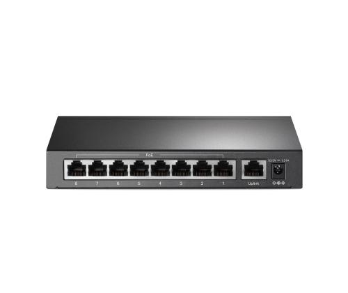 Switch TP-LINK Desktop/pedestal 9x10Base-T / 100Base-TX PoE+ ports 8 TL-SF1009P