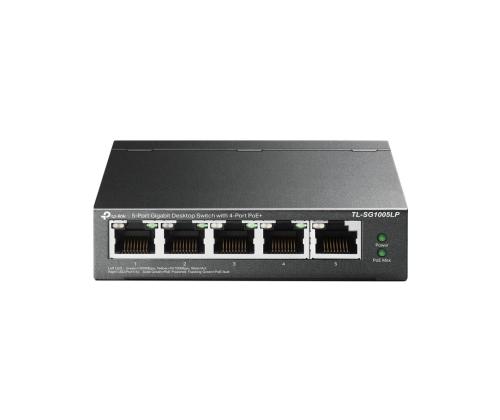 Switch TP-LINK Desktop/pedestal 5x10Base-T / 100Base-TX / 1000Base-T PoE ports 1 TL-SG1005LP