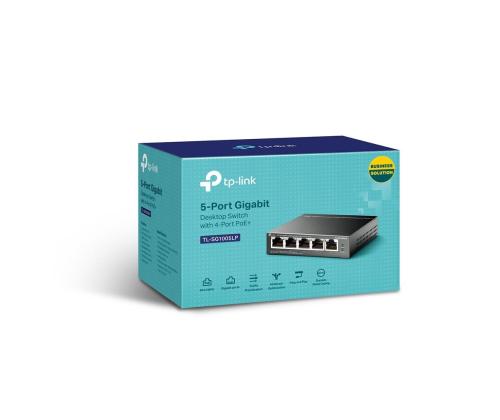 Switch TP-LINK Desktop/pedestal 5x10Base-T / 100Base-TX / 1000Base-T PoE ports 1 TL-SG1005LP