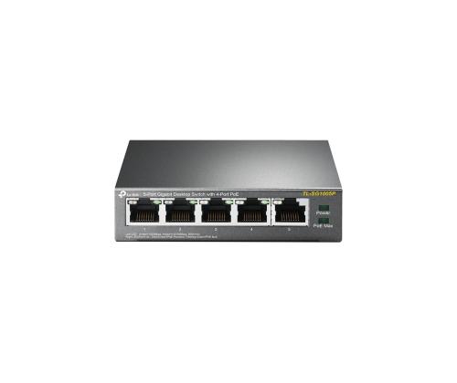Switch TP-LINK Desktop/pedestal 5x10Base-T / 100Base-TX / 1000Base-T PoE ports 4 TL-SG1005P