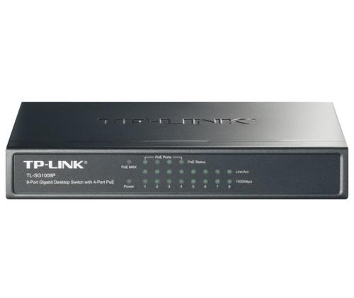 Switch TP-LINK 8x10Base-T / 100Base-TX / 1000Base-T TL-SG1008P