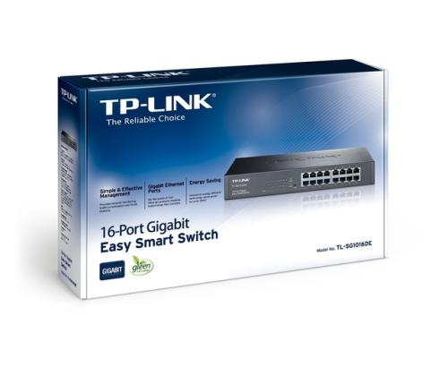 Switch TP-LINK 16x10Base-T / 100Base-TX / 1000Base-T TL-SG1016DE