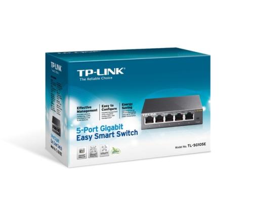 Switch TP-LINK 5x10Base-T / 100Base-TX / 1000Base-T TL-SG105E