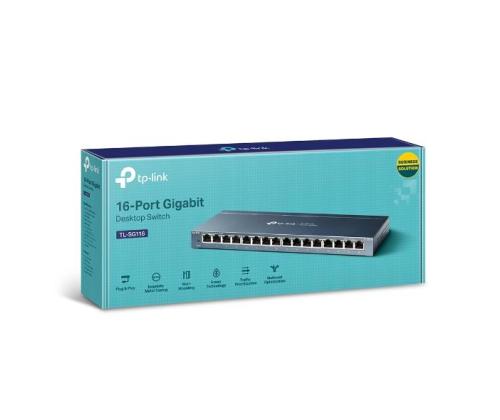 Switch TP-LINK Desktop/pedestal 16x10Base-T / 100Base-TX / 1000Base-T TL-SG116