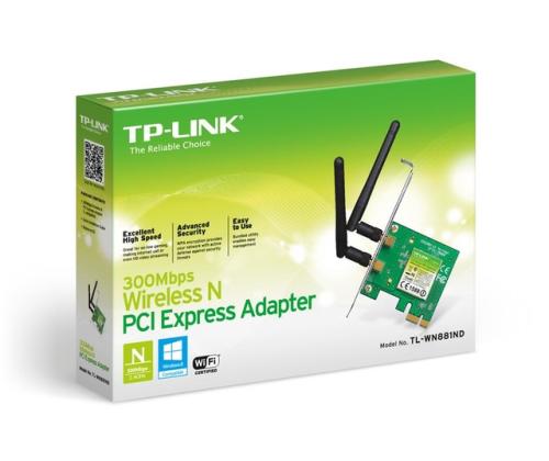 WRL ADAPTER 300MBPS PCIE/TL-WN881ND TP-LINK