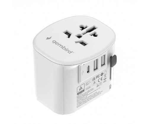 POWER ADAPTER GROUNDED 15W/WHT TPA-EU2A1C15-01-W GEMBIRD